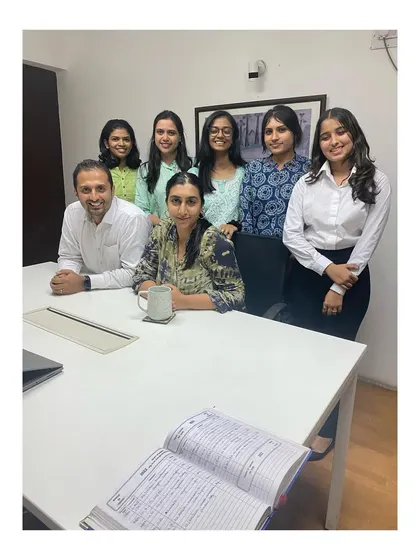 A full team picture with our associates and interns. Collaboration is key at our firm, and every member plays a vital role in our success.