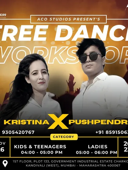 An example of a free dance workshop we hosted for kids, teens, and ladies. Keep an eye out for these events to get a taste of our classes at no cost.