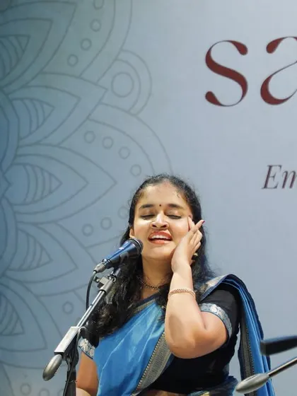 Lost in the music during my performance for Sangamam. These are the moments of 'bhakti' or devotion that I seek to create and share in every concert.