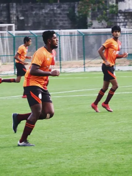 Players on the run during a fast-paced counter-attack. Fitness and speed are critical components of our training regimen.
