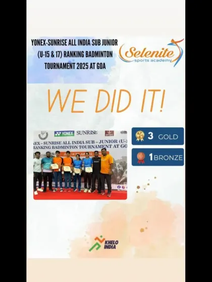 We did it. A fantastic team performance at the All India Sub Junior Ranking Tournament in Goa, bringing home 3 Gold medals and 1 Bronze. This is the result of consistent hard work.
