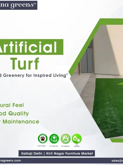 Crafted greenery for inspired living. Our artificial turf offers a natural feel and good quality with low maintenance, perfect for creating a pristine look for your home's exterior.