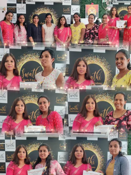 A beautiful collage of happy graduates from one of my weekend batches. I wish every one of them success in their draping journey.