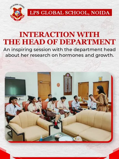 An inspiring interactive session with the Head of the Department of Zoology. Our students gained insights into her groundbreaking research on hormones and growth.
