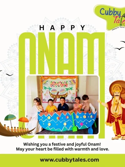 Wishing everyone a Happy Onam. Our children celebrated by dressing in traditional clothes and posing in a handmade boat, learning about the rich culture of Kerala.