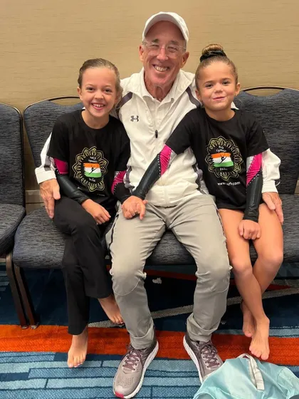 Our young athletes share a moment with the USAIGC President, Duke Nelligan, at the World Championships in Orlando. These are the memories that last a lifetime.