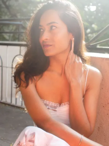 A sun-kissed moment from a nature-themed photoshoot. I love how the light adds a magical touch.