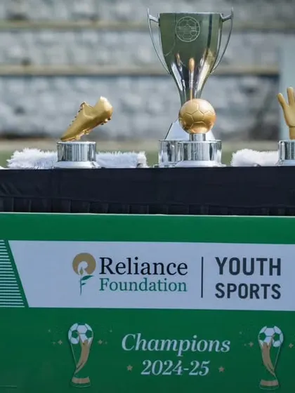 The spoils of victory. The trophies for the Reliance Youth Sports Champions on display, a goal that our teams consistently strive for and achieve.