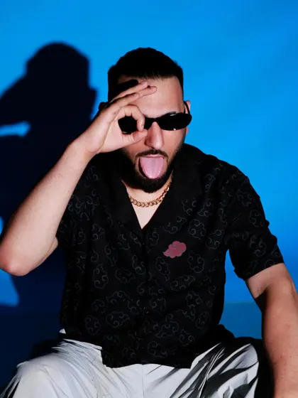 Having some fun during the photoshoot. It's important not to take yourself too seriously all the time.