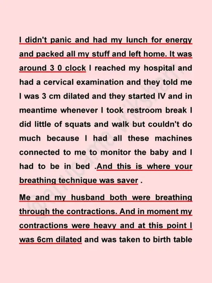 Even when connected to monitors, this mother and her husband breathed through contractions together. This is what a birth team looks like.