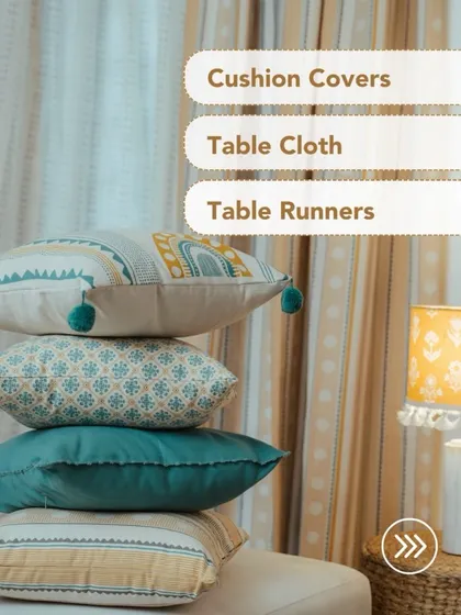 We now offer customization not just for curtains, but also for cushion covers, tablecloths, and table runners. Let your creativity run wild.