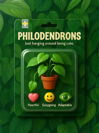 Just hanging around being cute, Philodendrons are the definition of easygoing. With their heartful, adaptable nature, they are a perfect low-maintenance choice that adds a touch of green to any space.