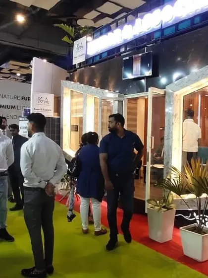 We believe in letting our work speak for itself. Crowds gathering at our expo booth provide social proof of the appeal and interest in our modular, prefabricated building solutions.