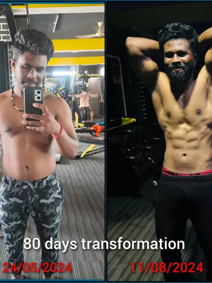 This is what 80 days of dedication looks like. My client's incredible transformation shows what is possible when you trust the process, follow the diet, and commit to the training plan.