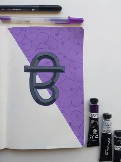 This was my first piece for the #35daysofgurmukhi challenge, featuring 'ੳ' (Oora). The word I chose was 'ਉਮੀਦ' (Umeed), which means hope. It felt like the perfect way to start the journey.