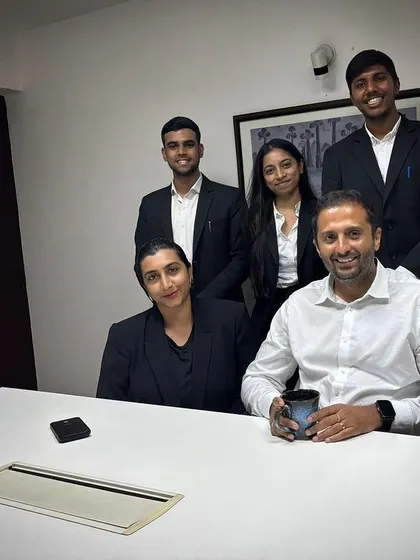 A group photo with our October 2024 interns. Our mentorship approach involves them in day-to-day firm activities, offering a realistic view of life at an IP law firm.