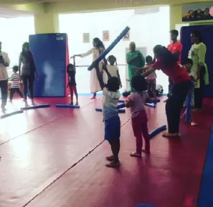 Parents watch as their children participate in a fun, skill-based game during our "Show Week." It’s a proud moment for both the kids and their families.