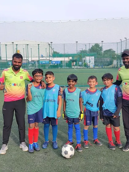 Team photo of one of our U-9 squads. These young athletes are learning the importance of teamwork and strategy from an early age.