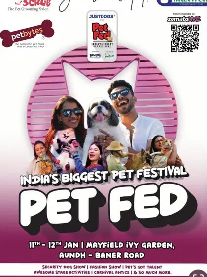 Our invitation to India's Biggest Pet Festival, PetFed, in Pune. These events are packed with activities like security dog shows, fashion shows, and more.