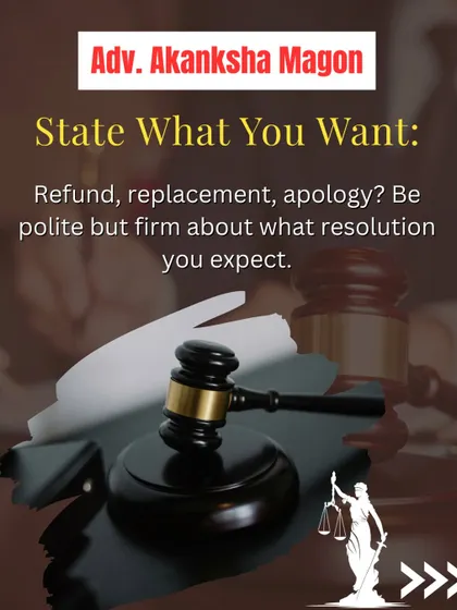 To get a resolution, you must clearly state what you want. I assist in formulating a polite but firm request for a refund, replacement, or apology, setting clear expectations from the start.