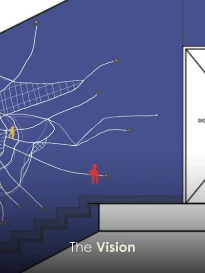 The final vision for the 'Staircase Entry Project,' a culmination of collaborative ideation and conceptual exploration.