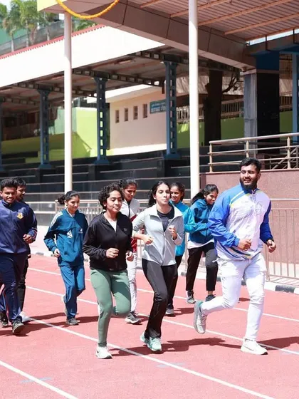 Our athletes take their first run on the new synthetic track, a major upgrade for our training.