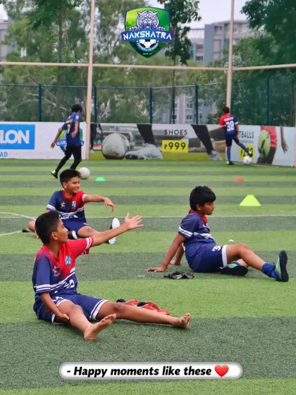 Happy moments like these are what it's all about. The joy and camaraderie during training sessions are just as important as the drills.