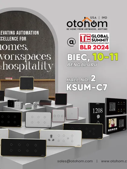We will be at the TiE Global Summit 2024 in Bengaluru, setting a new benchmark in automation for homes, offices, and hotels. Let's meet and create smarter spaces together.