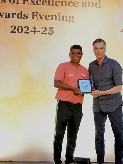 A token of appreciation for Coach Premnathan, one of our longest-serving and most-loved coaches.
