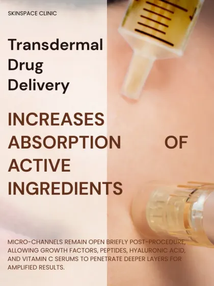 A key benefit of microneedling is enhanced product absorption. The micro-channels created during the procedure allow active ingredients like growth factors, peptides, and hyaluronic acid to penetrate deeper into the skin for amplified results.