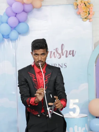 Is it floating? This is one of my favorite illusions to perform for a crowd. The mystery of the floating wand always leaves both kids and adults amazed and curious.
