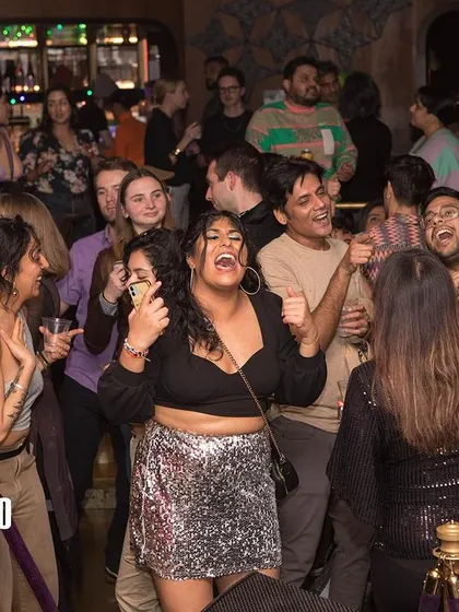 More happy faces from the Bollywood Disco dance floor. The energy is infectious when everyone is singing and dancing to their favorite tracks.