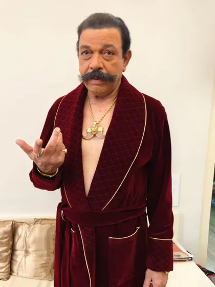 To create the look for a menacing don, every detail matters. For Govind Namdev ji, I chose this deep red velvet robe with gold piping to give him an aura of power and luxury, making his character instantly intimidating.