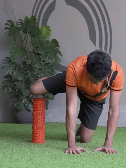 Demonstrations of various hip flexor drills using a foam roller and kettlebell to release tightness and build strength.