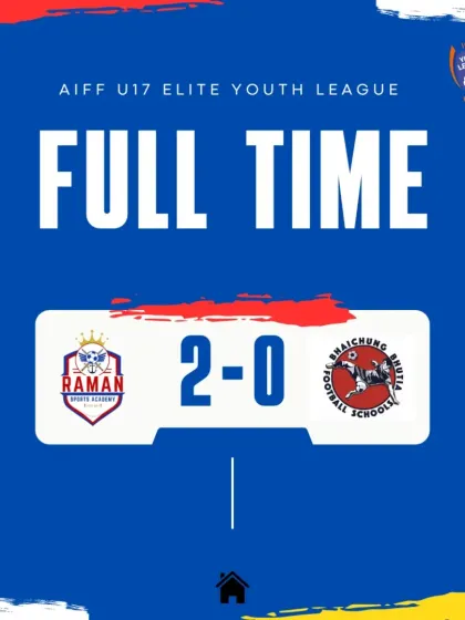 Securing 3 important points with a 2-0 win in the AIFF U17 Elite Youth League.