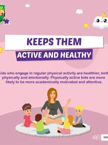 Regular physical activity is essential. My play zone keeps kids active and healthy, which also helps them be more motivated and attentive academically.