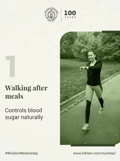 A simple walk after eating is a natural and effective way to control blood sugar spikes, making it a crucial habit for metabolic health.