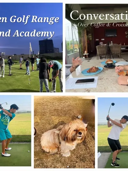 What's your weekend plan? Ours often looks like this: a mix of golf practice, conversations over coffee and croissants, and quality time with our furry friends.