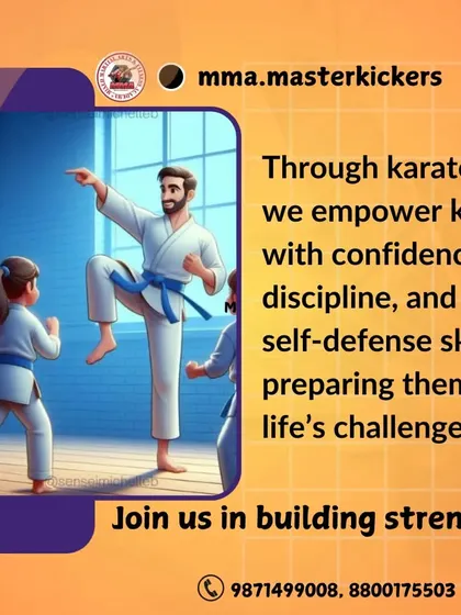 Through karate, we empower kids with confidence, discipline, and self-defense skills, preparing them for life's challenges. Join us in building strength.
