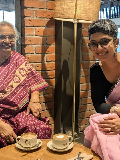 I took my 76-year-old landlady for her first-ever cafe experience. Building intergenerational friendships is a core part of my community work. It's about creating connections across all ages and backgrounds.