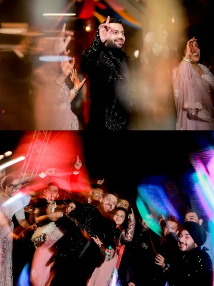 Using a slow shutter speed, I create dynamic, motion-blur photos that capture the energy and movement of the dance floor.