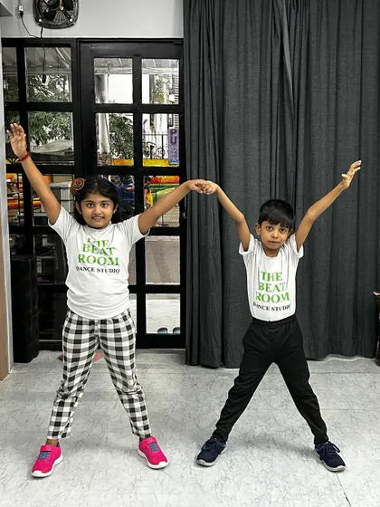 Practice makes perfect, and these two are a great example. Our students learn discipline and teamwork while having fun in their dance sessions.