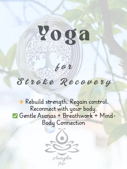 My yoga for stroke recovery program is designed to help you rebuild strength, regain control, and reconnect with your body through gentle asanas and breathwork.