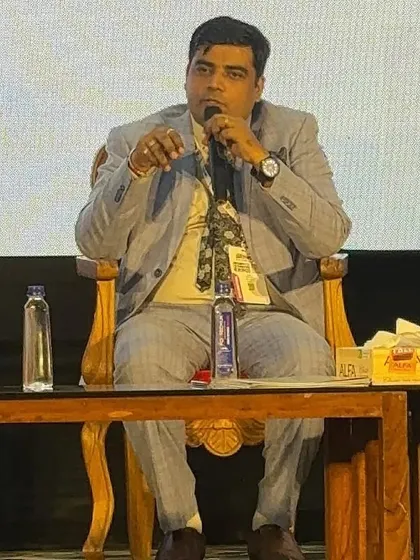 My representative speaking at a panel discussion during AutoSec 2025. Sharing my expertise on STQC standards and the future of security is a responsibility I take seriously.