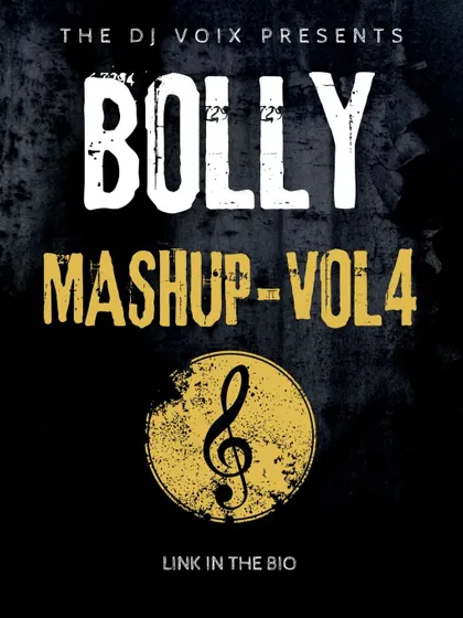 The cover for my Bolly Mashup Volume 4. These mashups are perfect for Sangeet parties or anyone who loves high-energy, continuous Bollywood music.