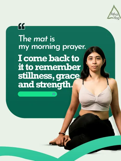 "The mat is my morning prayer. I come back to it to remember stillness, grace and strength." Anjali's beautiful description of what her practice means to her.