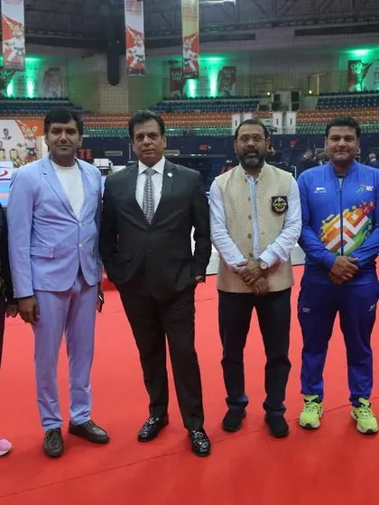Candid moments with officials and athletes at the KIO National Championship in Hyderabad. These events are also an opportunity to connect with our dedicated team of coaches, referees, and state representatives.