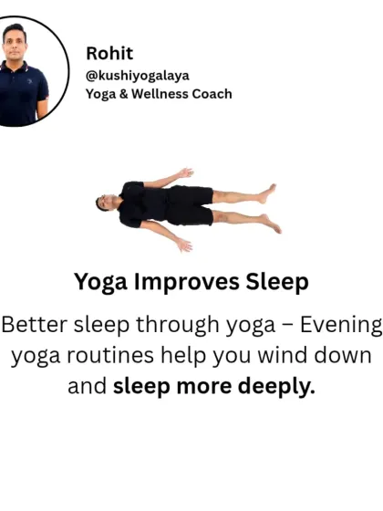 Did you know that evening yoga routines can help you wind down and sleep more deeply? Poses like Shavasana (Corpse Pose) calm the nervous system and prepare your body for restorative rest.