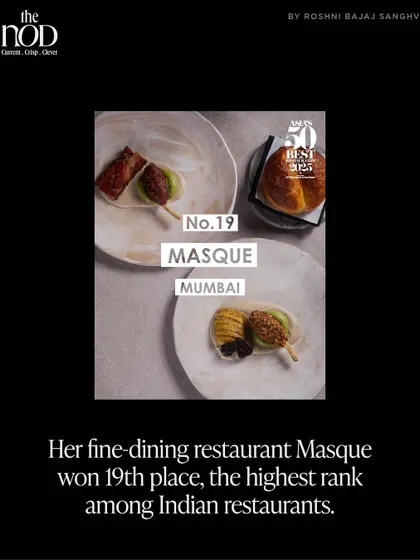 I was thrilled to see my fine-dining restaurant, Masque, featured in The Nod Magazine after being ranked the best restaurant in India by Asia's 50 Best.