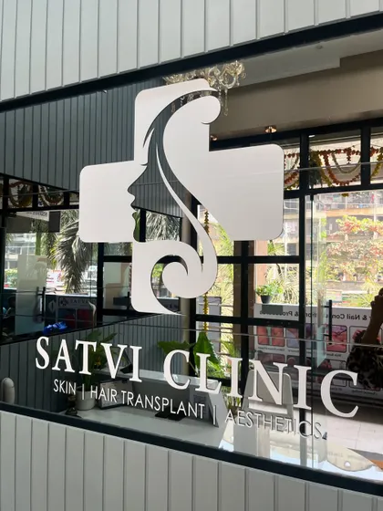 The Satvi Clinic logo represents our dedication to comprehensive care for skin, hair transplant, and aesthetics. It's a symbol of the quality and trust I aim to provide every patient.